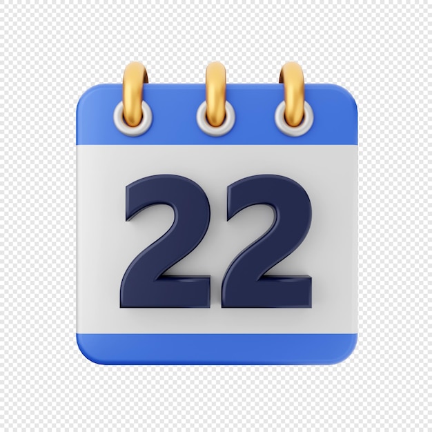 3d calendario fecha evento icono ilustración render