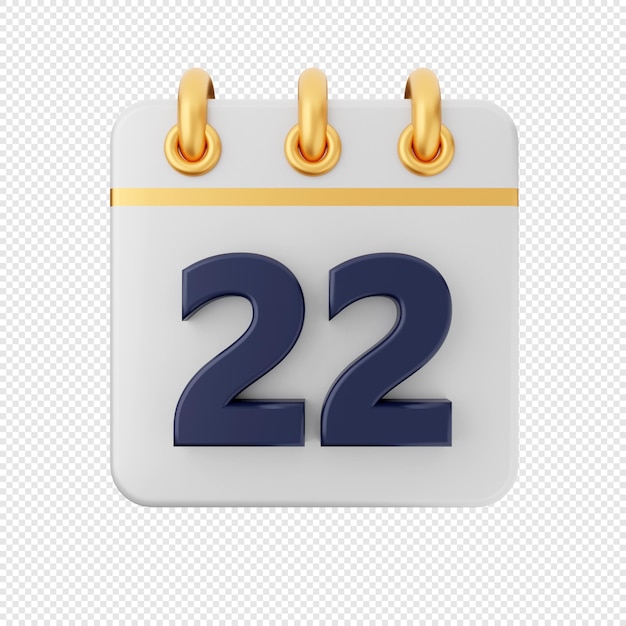 3d calendario fecha evento icono ilustración render