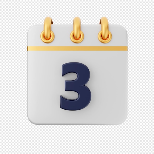 3d calendario fecha evento icono ilustración render