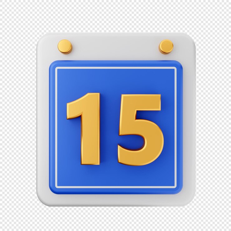 PSD 3d calendario fecha evento icono ilustración render