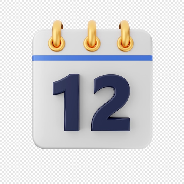 3d calendario fecha evento icono ilustración render