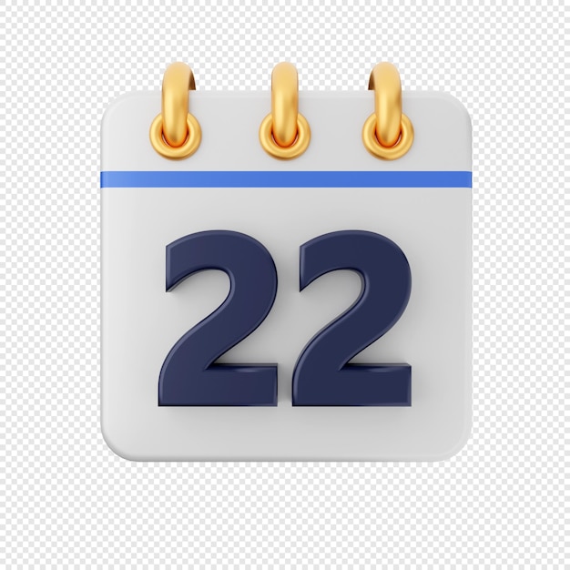 3d calendario fecha evento icono ilustración render