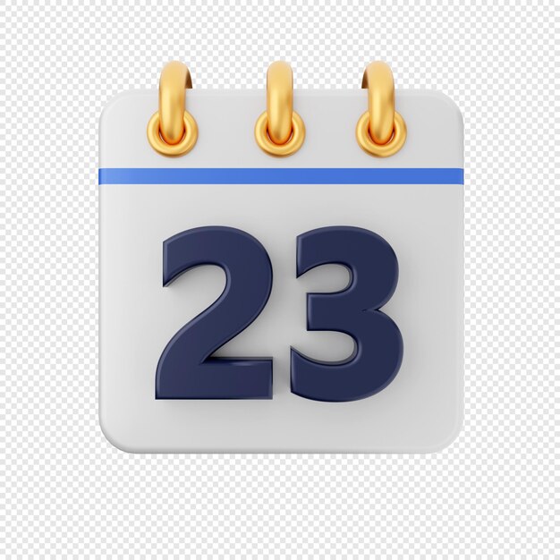 3d calendario fecha evento icono ilustración render
