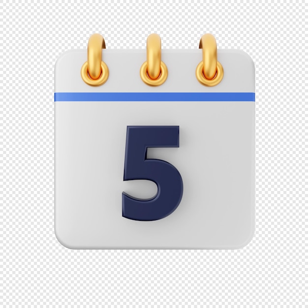 3d calendario fecha evento icono ilustración render