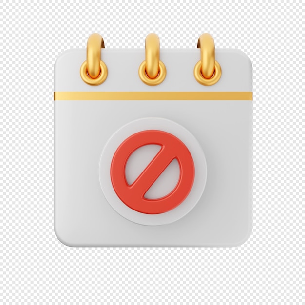 3d calendrier date événement icône illustration rendre