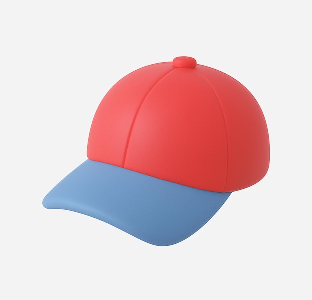 3D-Cartoon-Baseballmütze