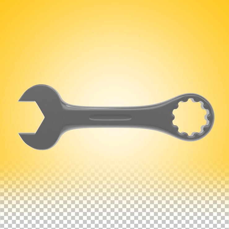 PSD 3d cartoon construction screwdriver illustration