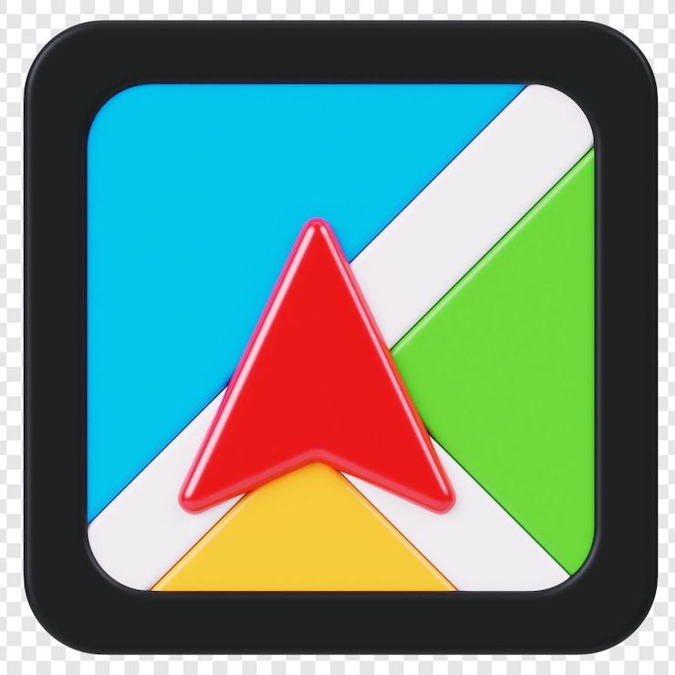 PSD 3d cartoon navigation icon