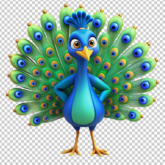 PSD 3d-cartoon-pfau