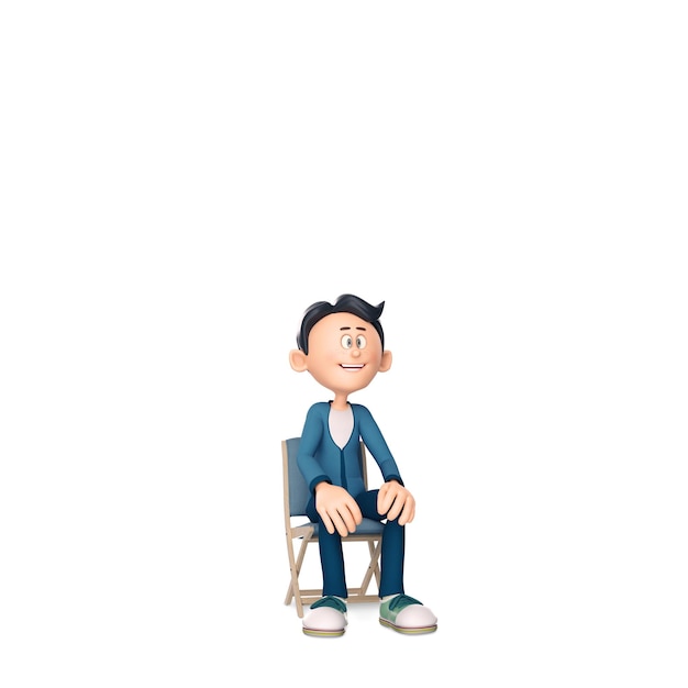 PSD 3d-cartoon-pose und 3d-symbol