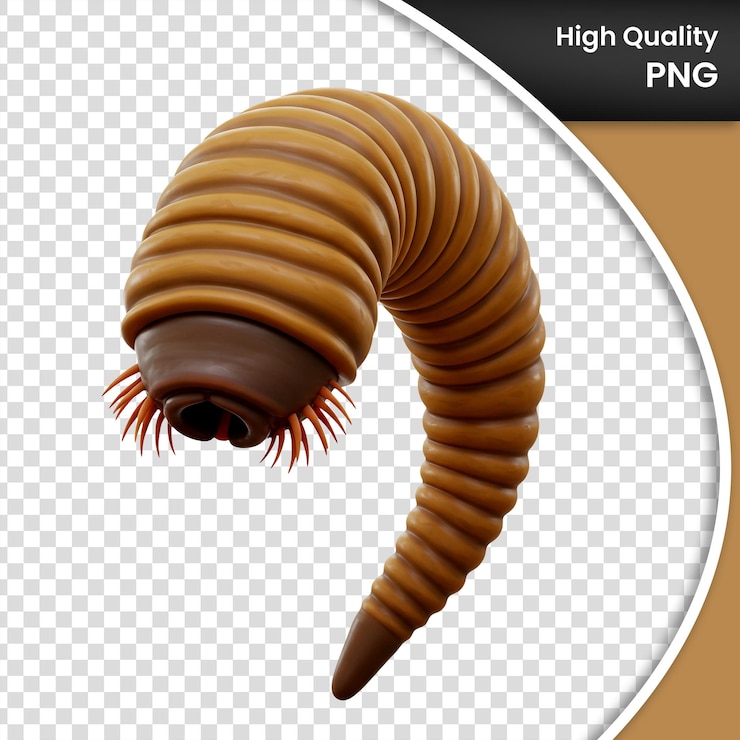 PSD 3d cartoon sea cucumbers with rounded textures for underwater illustrations