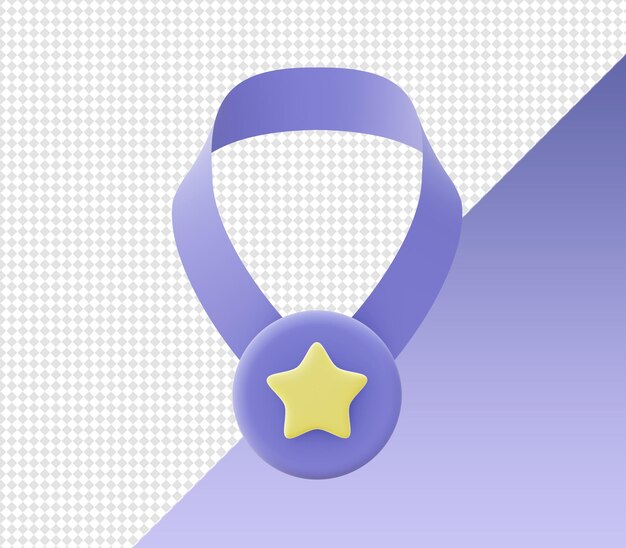 PSD 3d-cartoony-render-medaillengewinner-meisterschaftssymbole für ui-ux-web-mobile-apps-social-media-designs