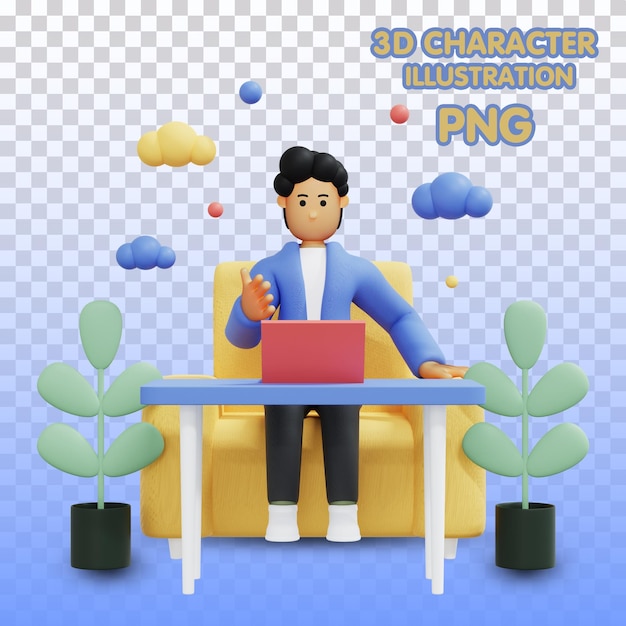 3D-Charakterillustration