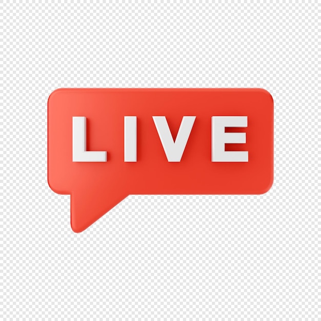 PSD 3d-chat-icon-livestream