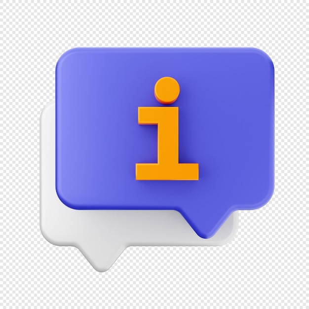 3D-Chat-Nachricht-Mail-Symbol-Illustration