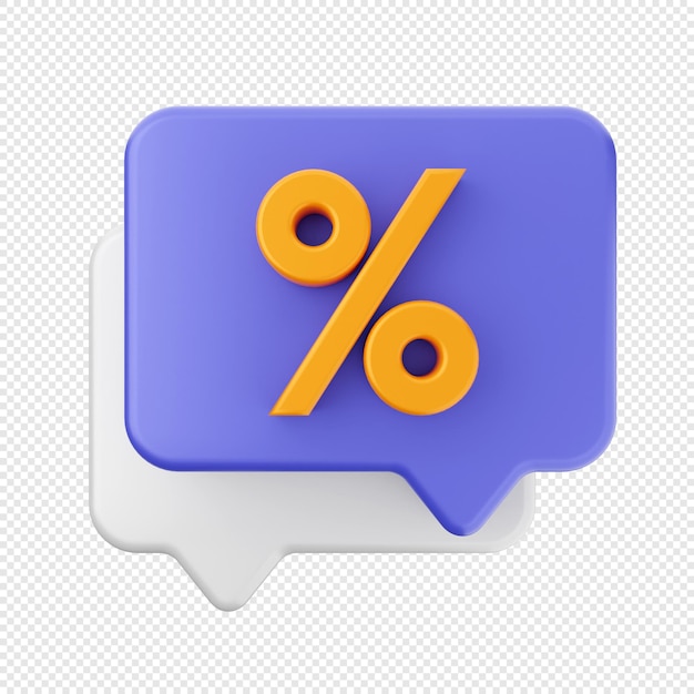 3D-Chat-Nachricht-Mail-Symbol-Illustration