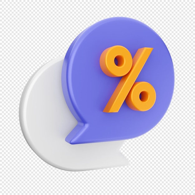 3D-Chat-Nachricht-Mail-Symbol-Illustration