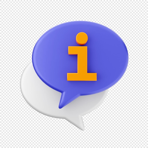 PSD 3d-chat-nachricht-mail-symbol-illustration