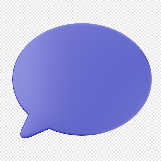 3D-Chat-Sprach-Sprache-Bubble-Symbol-Illustration