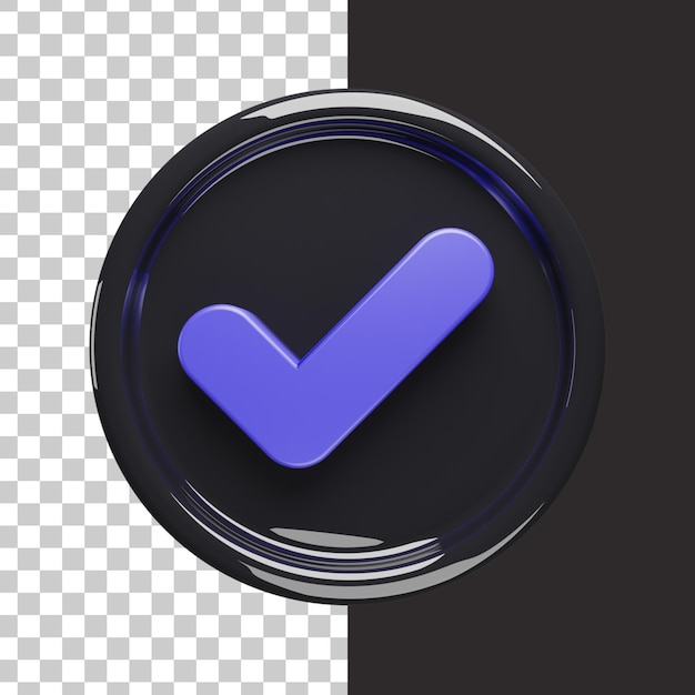3D-Check-Symbol