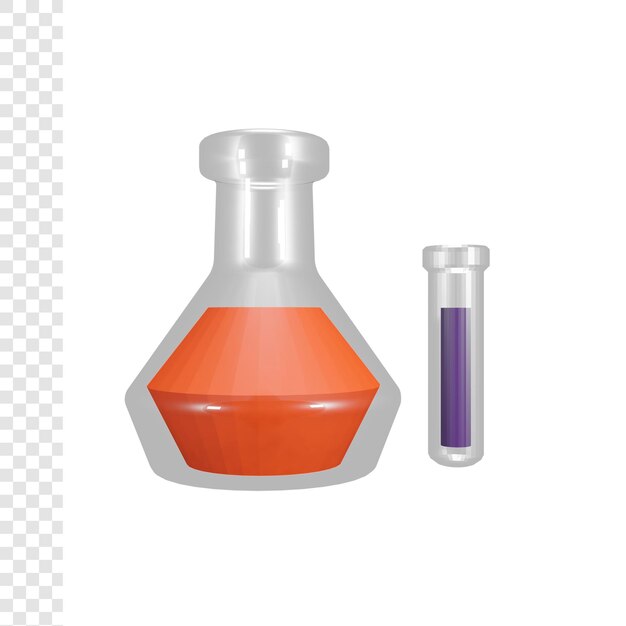 PSD 3d-chemiekolben