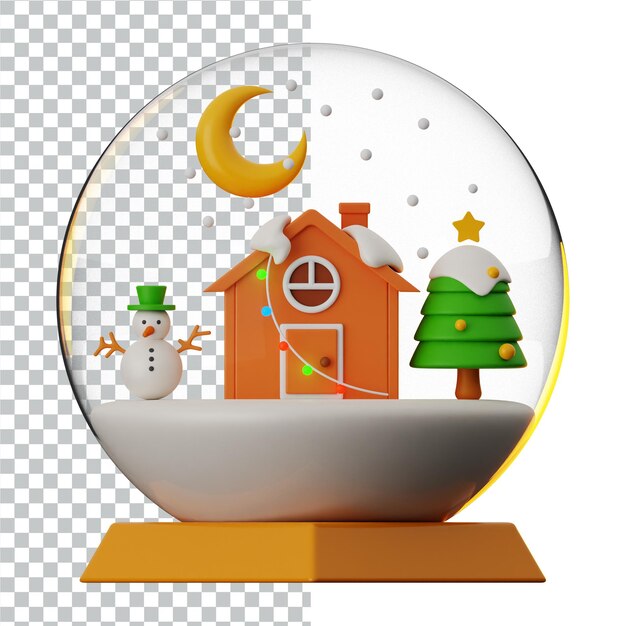 3D Christmas 3D Icon rendering design illustration