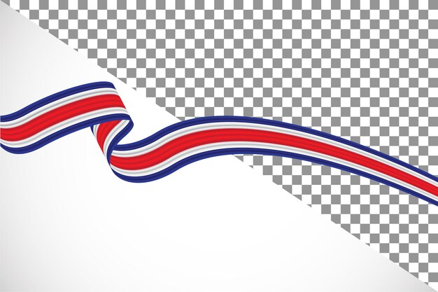 PSD 3d cinta de la bandera de costa rica36