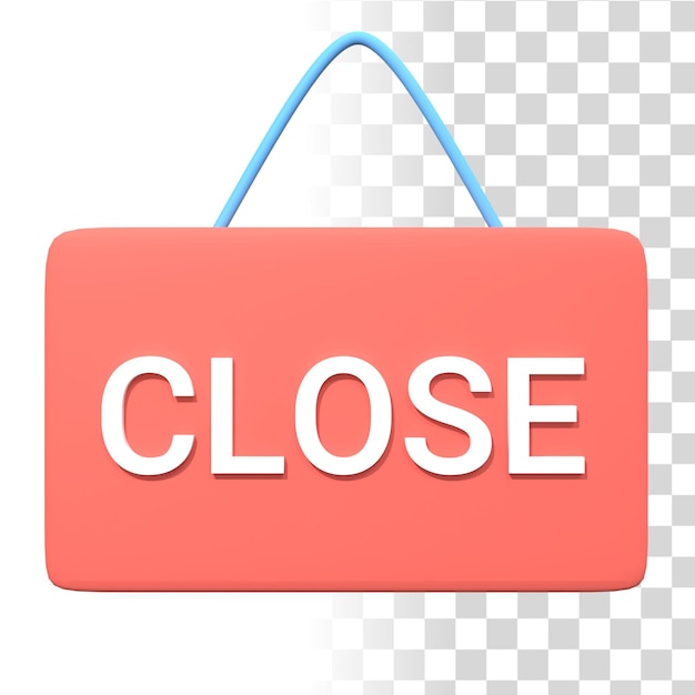 3D Close Board Illustration