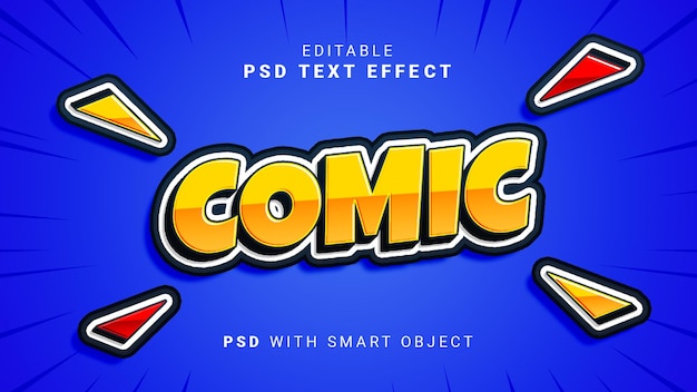 3d comic text effect