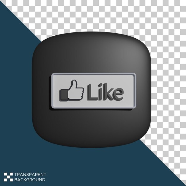 PSD 3d comme création de logo d'icône facebook