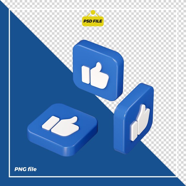 3D como icono de todos los lados