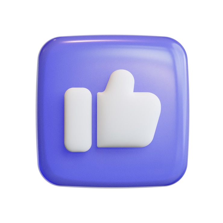 PSD 3d como iconos de la interfaz de usuario con renderizado de alta calidad de iconos lindos de mosaico