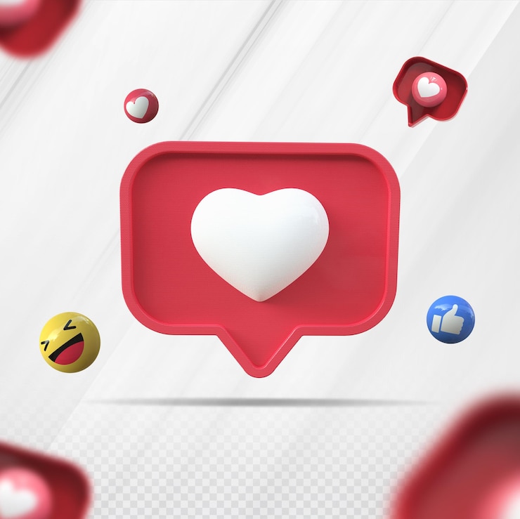PSD 3d como instagram creativo