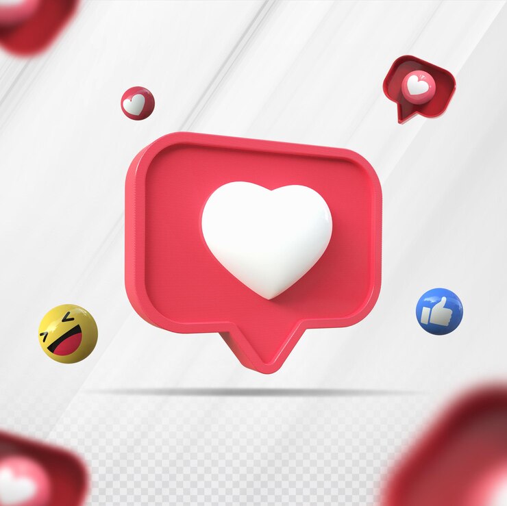 PSD 3d como render de instagram