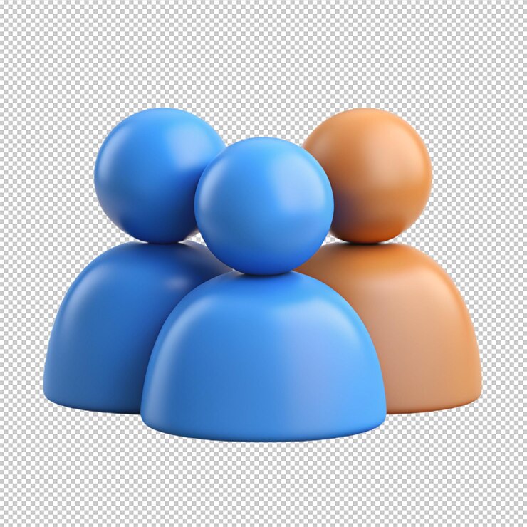 PSD 3d conceito vetorial de desenho animado realista de usuário ilustração de renderização vetorial 3d