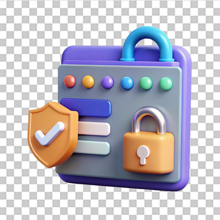 PSD 3d contraseña incorrecta bloqueo y contraseña protección de datos personales en internet datos incorrectos al introducir autorización de usuario inicio de sesión en la página de autenticación de la cuenta vector en 3d