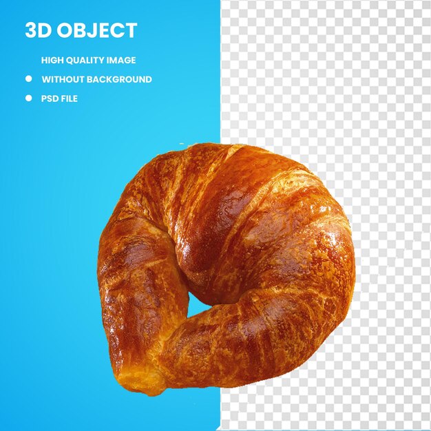 3d croissant pastelería danesa pan dulce panadería pan dulce portugués