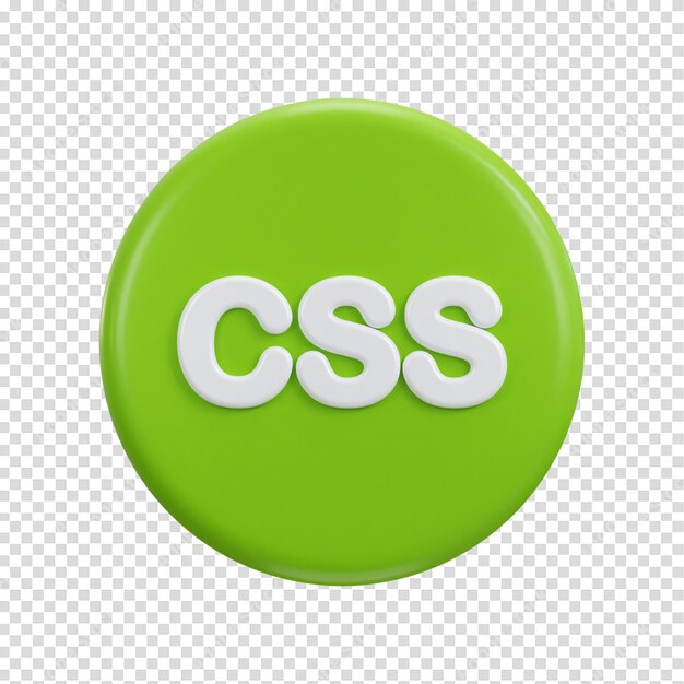 3d-css-symbole der software-sprache