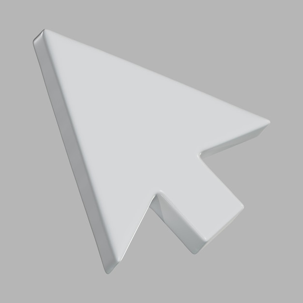 3D-Cursor Mauspfeil Weiß