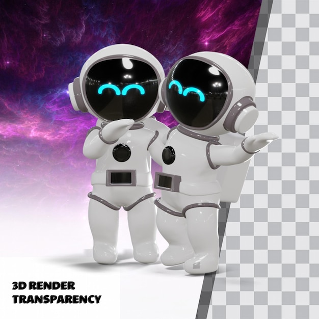 3d cute astronaut