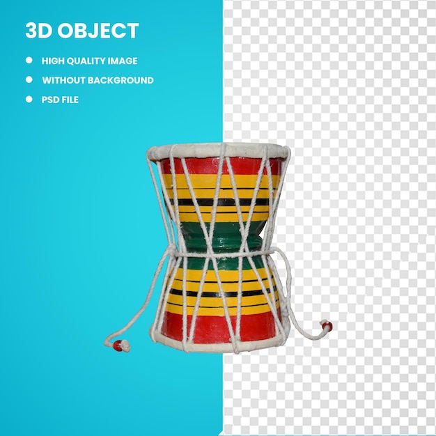 3d Damaru Shiva Instrumentos musicales Tambor