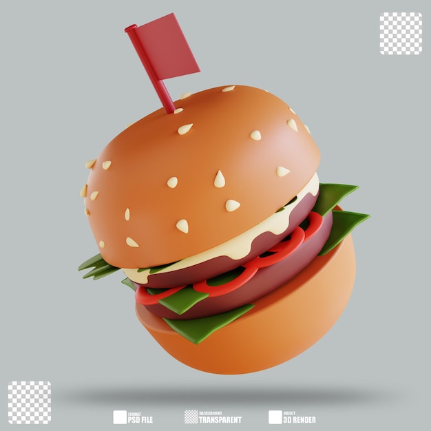 3d-darstellung burger 2