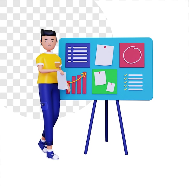 3D-Darstellung der Organisation des Projekts