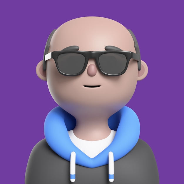 3D-Darstellung des Avatar-Charakters