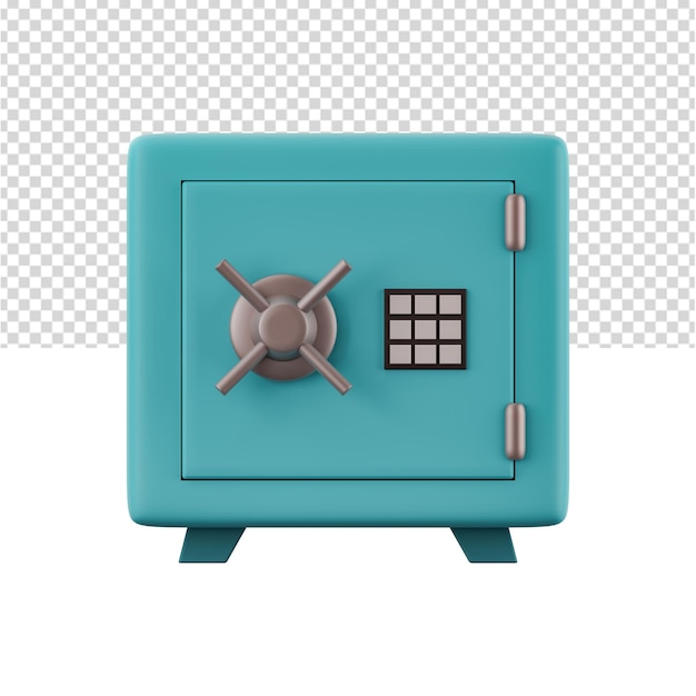 3D-Darstellung des Banksafes 3D-Darstellung des Safes