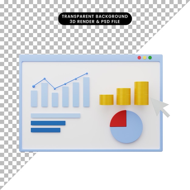 3d-darstellung des datenanalyseberichts