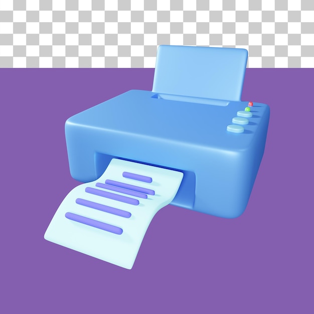 3D-Darstellung des Druckers