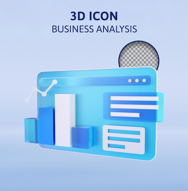 3D-Darstellung des Geschäftsanalyseberichts