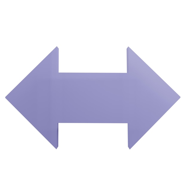 3D-Darstellung des horizontalen Pfeils