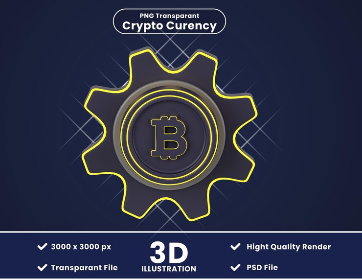 PSD 3d-darstellung des kryptomanagements